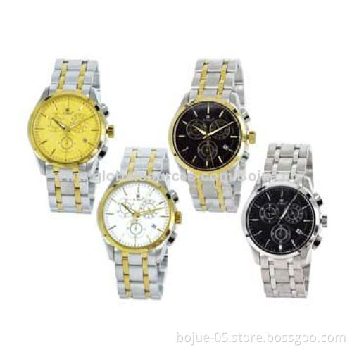 38-26mm Stainless Steel Couple Watches with Six Stitches